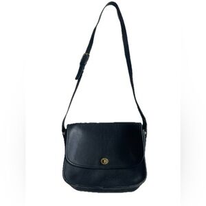 Vintage Coach 9790 Black Leather Crossbody City Bag Purse